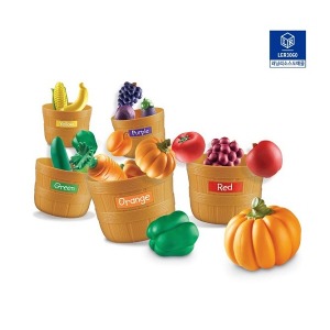ab01 러닝리소스 LER 3060 과일야채 색깔구분 세트 야채모형세트 과일야채바구니세트
