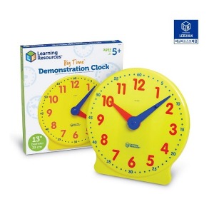 ab01 러닝리소스 LER 2094 대형시계 12시간용 30cm 대형모형시계 교사용시계 고급형 학교용시계 시계수업